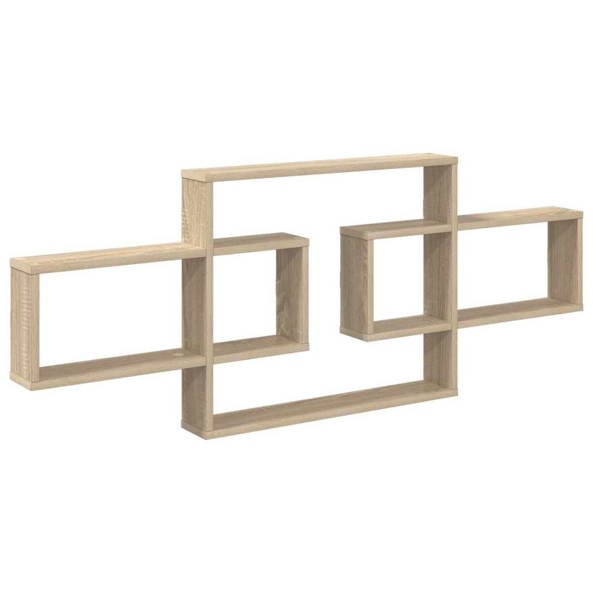 vidaXL Ράφι Τοίχου Sonoma Δρυς 130 x 10 x 50 εκ. Επεξεργασμένο Ξύλο