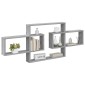 vidaXL Ράφι Τοίχου Γκρι Sonoma 130 x 10 x 50 εκ. Επεξεργασμένο Ξύλο