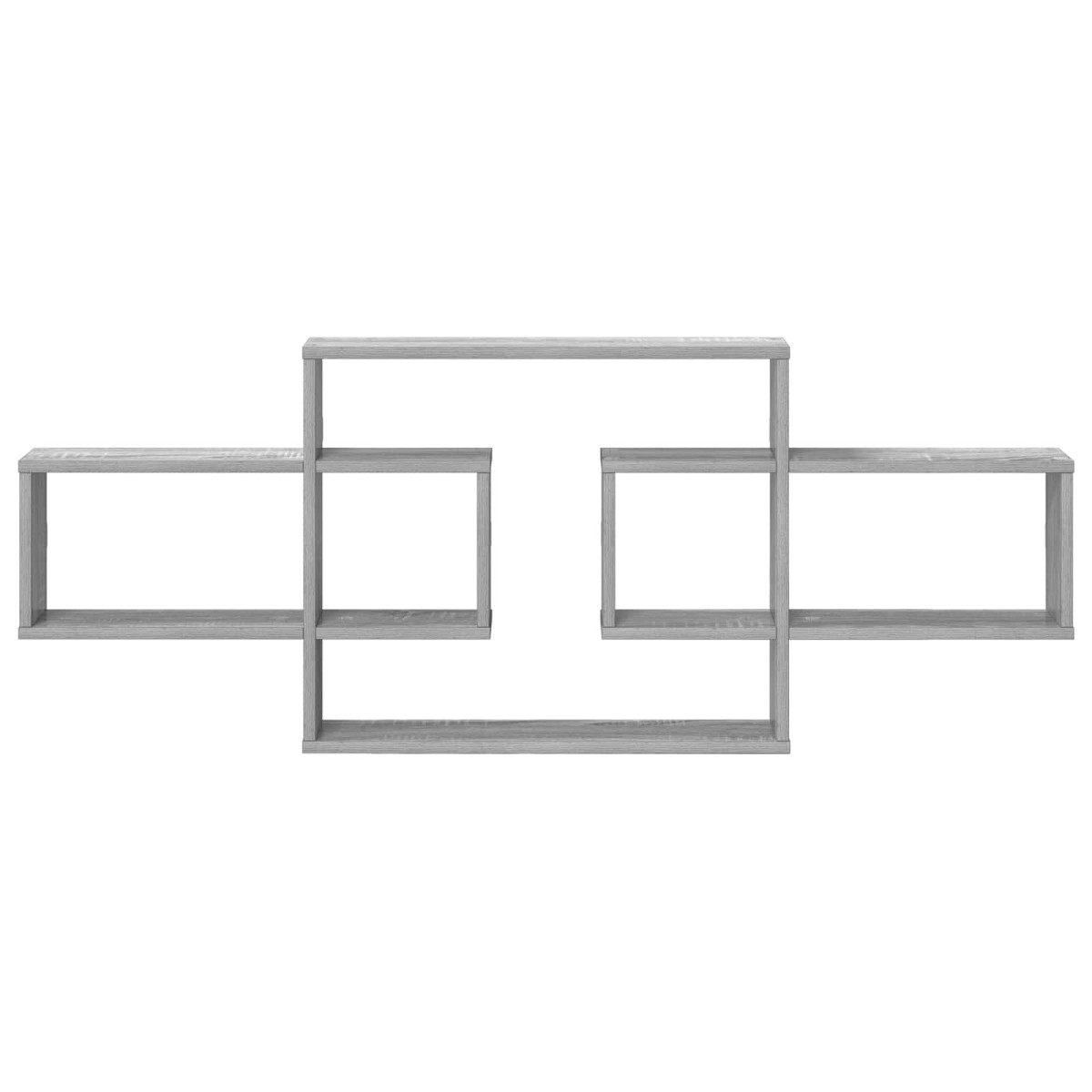 vidaXL Ράφι Τοίχου Γκρι Sonoma 130 x 10 x 50 εκ. Επεξεργασμένο Ξύλο