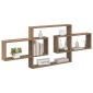 vidaXL Ράφι Τοίχου Artisan Δρυς 130 x 10 x 50 εκ. Επεξεργασμένο Ξύλο