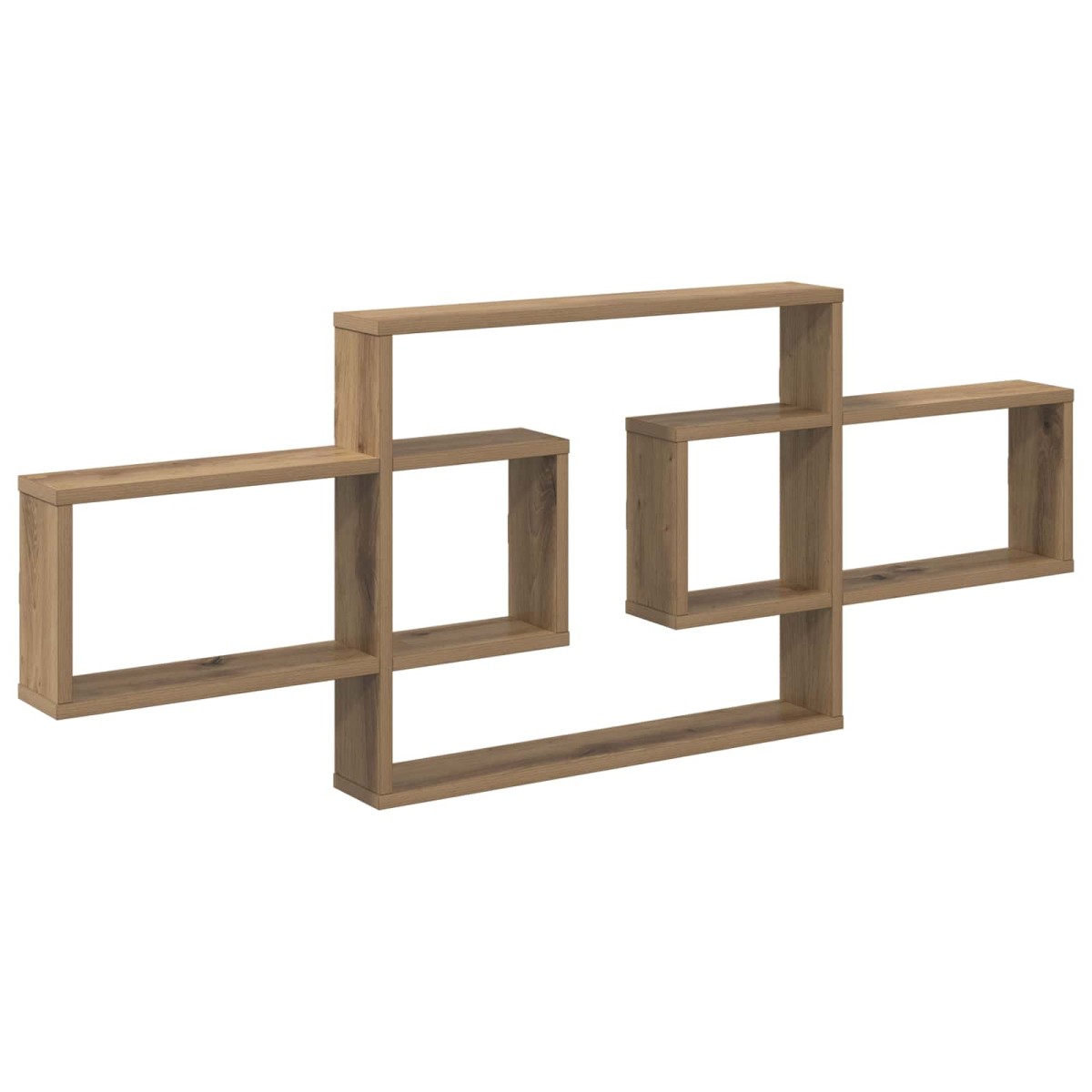 vidaXL Ράφι Τοίχου Artisan Δρυς 130 x 10 x 50 εκ. Επεξεργασμένο Ξύλο