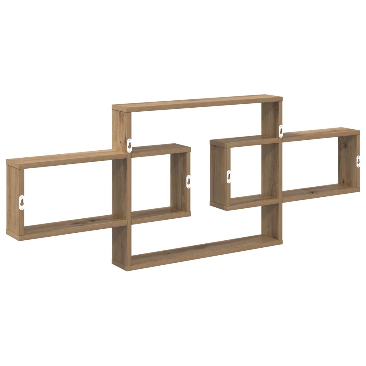 vidaXL Ράφι Τοίχου Artisan Δρυς 130 x 10 x 50 εκ. Επεξεργασμένο Ξύλο