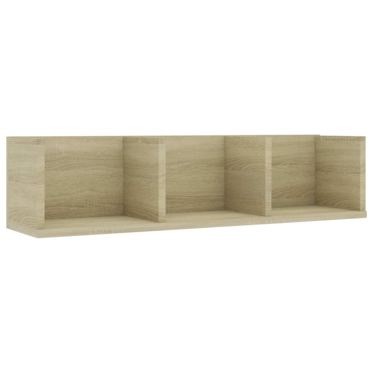 vidaXL Ράφι Τοίχου για CD Sonoma Δρυς 75 x 18 x 18 εκ. Μοριοσανίδα