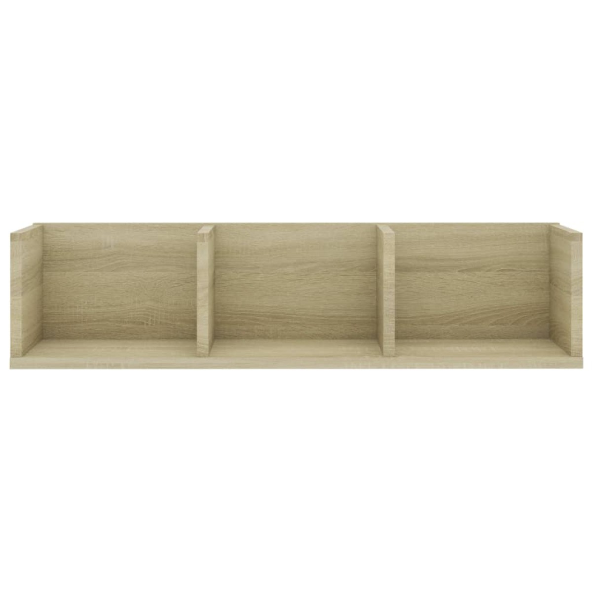 vidaXL Ράφι Τοίχου για CD Sonoma Δρυς 75 x 18 x 18 εκ. Μοριοσανίδα