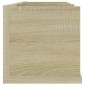 vidaXL Ράφι Τοίχου για CD Sonoma Δρυς 75 x 18 x 18 εκ. Μοριοσανίδα