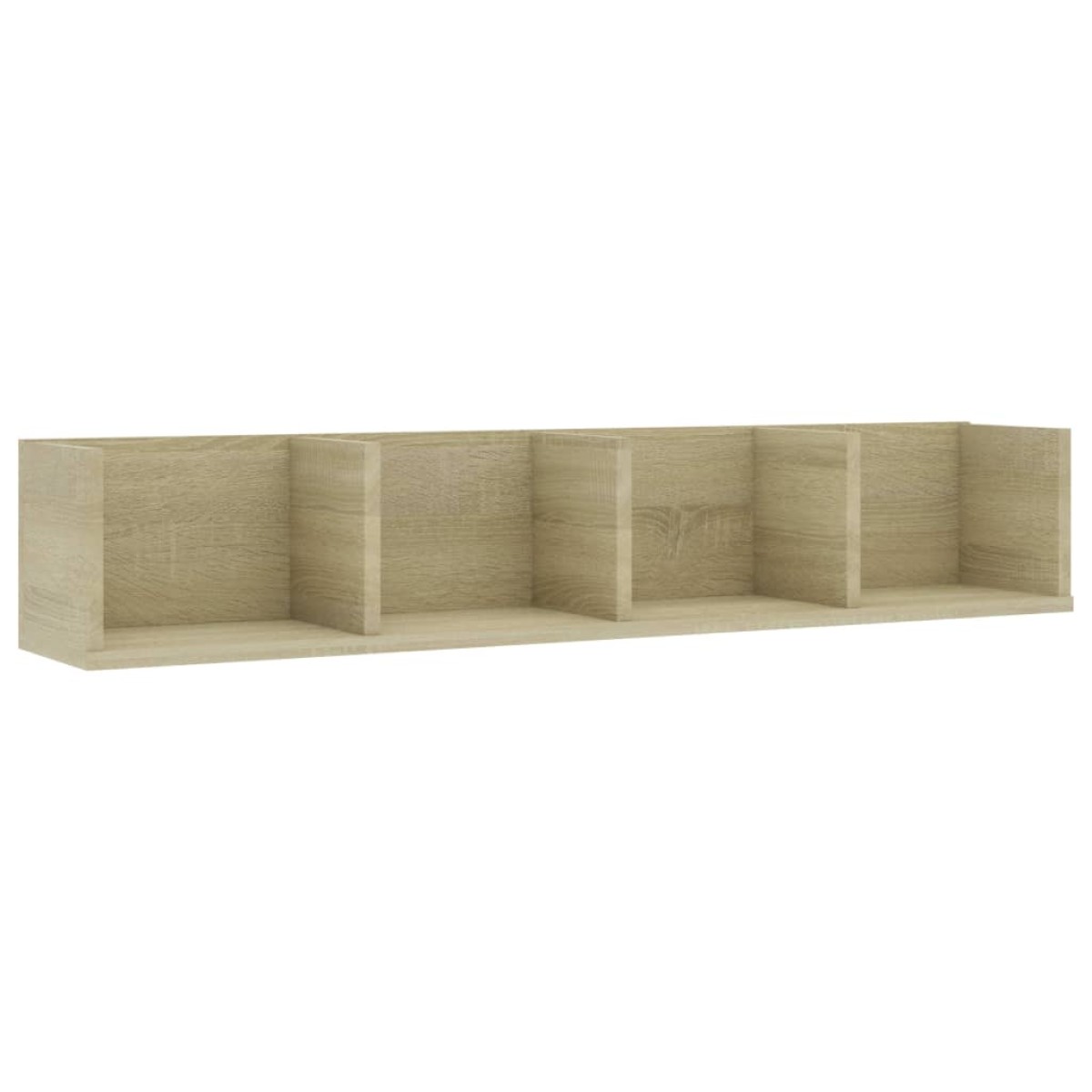 vidaXL Ράφι Τοίχου για CD Sonoma Δρυς 100 x 18 x 18 εκ. Μοριοσανίδα
