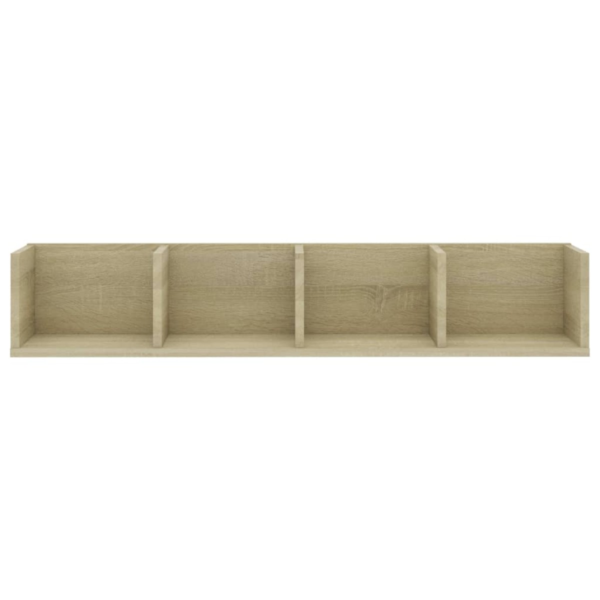 vidaXL Ράφι Τοίχου για CD Sonoma Δρυς 100 x 18 x 18 εκ. Μοριοσανίδα