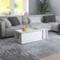 vidaXL Τραπεζάκι Σαλονιού Λευκό 150 x 50 x 35 εκ. από Μοριοσανίδα