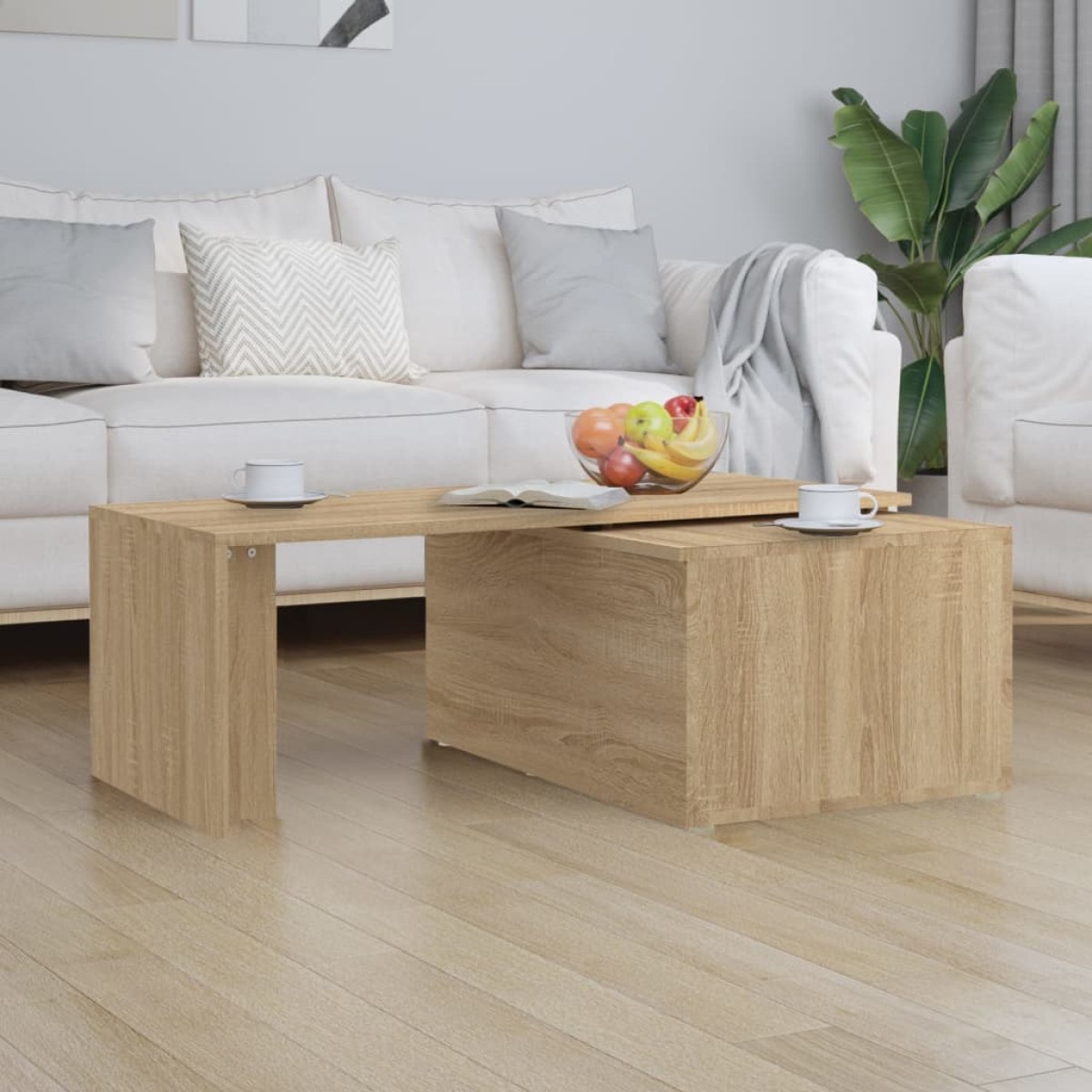 vidaXL Τραπεζάκι Σαλονιού Sonoma Δρυς 150x50x35 εκ. από Μοριοσανίδα