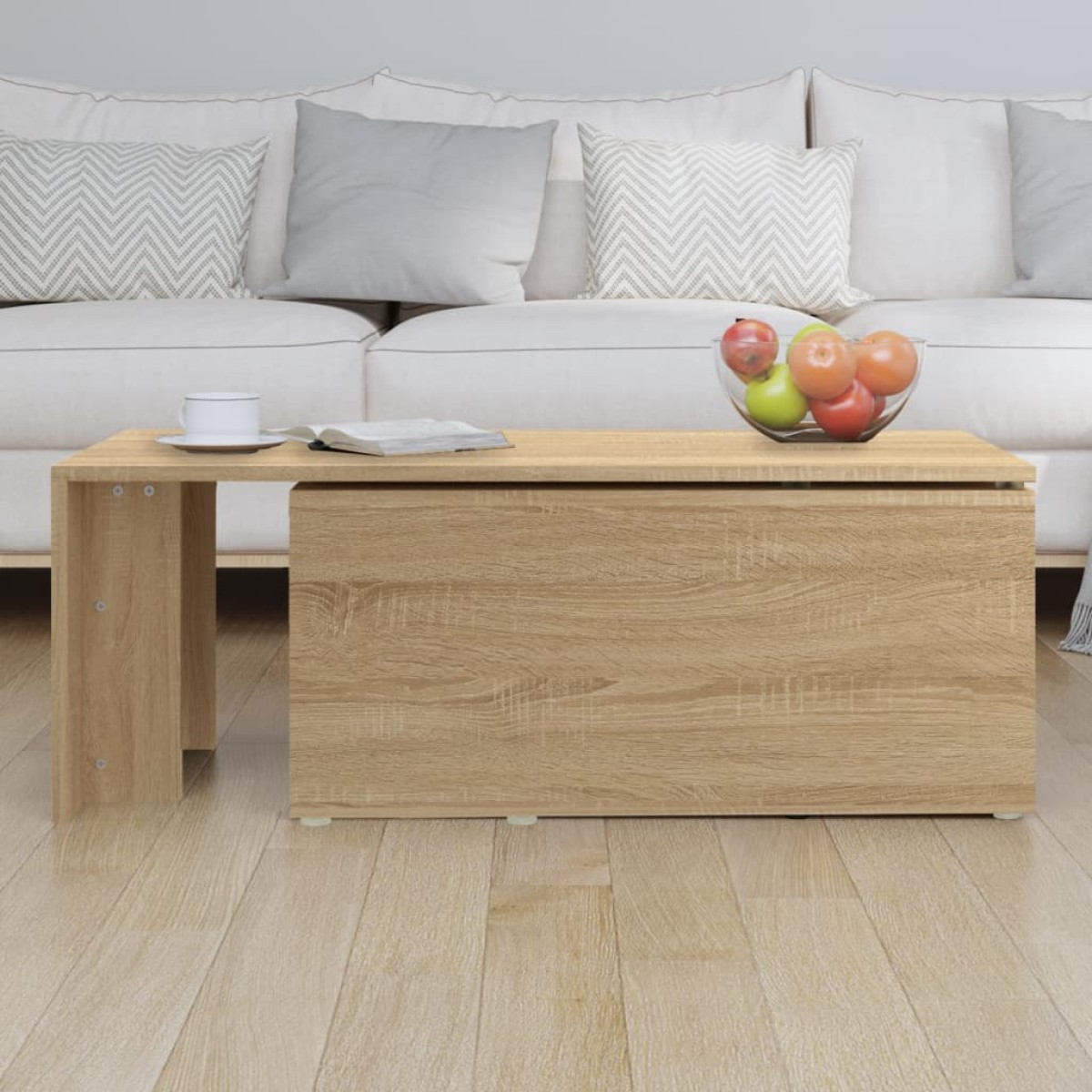 vidaXL Τραπεζάκι Σαλονιού Sonoma Δρυς 150x50x35 εκ. από Μοριοσανίδα