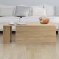 vidaXL Τραπεζάκι Σαλονιού Sonoma Δρυς 150x50x35 εκ. από Μοριοσανίδα