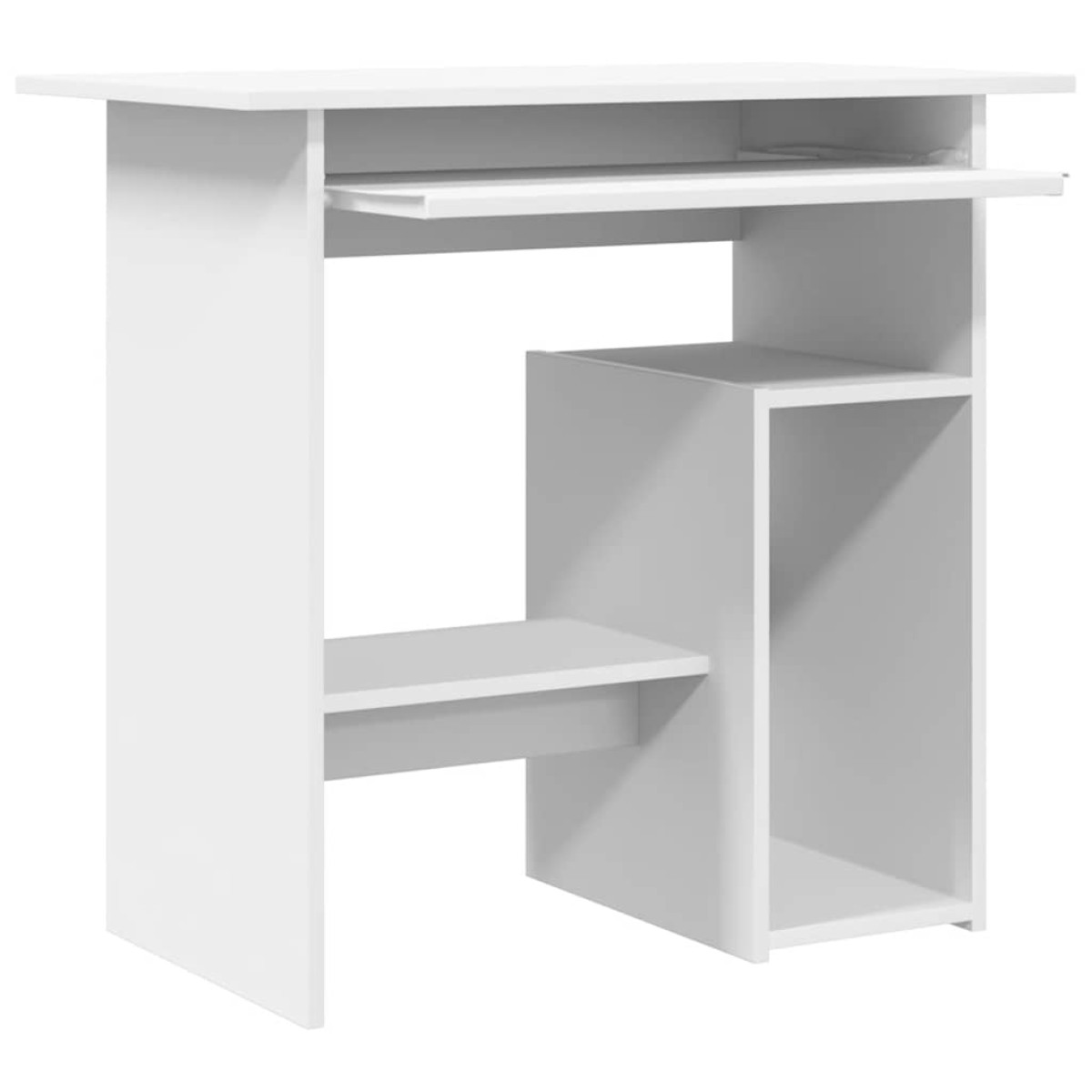 vidaXL Γραφείο Λευκό 80 x 45 x 74 εκ. από Μοριοσανίδα