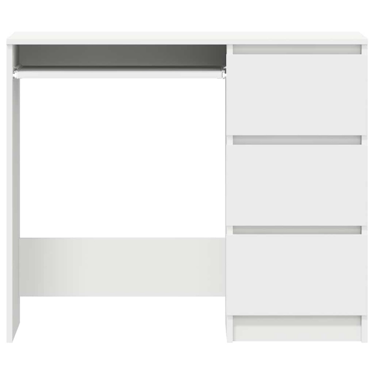 vidaXL Γραφείο Λευκό 90 x 45 x 76 εκ. από Μοριοσανίδα