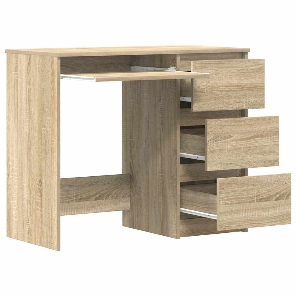 vidaXL Γραφείο Χρώμα Sonoma Δρυς 90 x 45 x 76 εκ. από Μοριοσανίδα