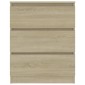 vidaXL Συρταριέρα Sonoma Δρυς 60 x 35 x 76 εκ. Επεξεργασμένο Ξύλο