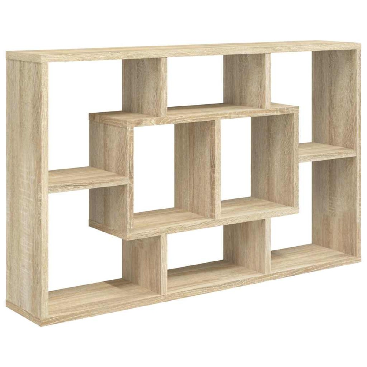 vidaXL Ραφιέρα Τοίχου Sonoma Δρυς 85x16x52,5 εκ. Επεξεργασμένο Ξύλο
