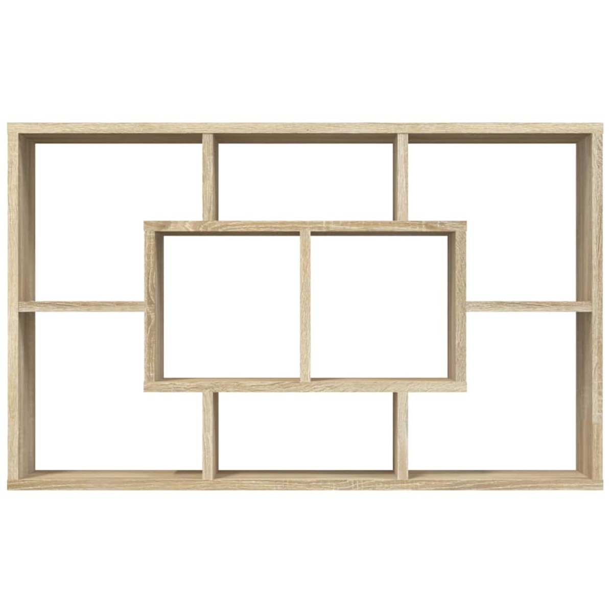 vidaXL Ραφιέρα Τοίχου Sonoma Δρυς 85x16x52,5 εκ. Επεξεργασμένο Ξύλο
