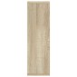 vidaXL Ραφιέρα Τοίχου Sonoma Δρυς 85x16x52,5 εκ. Επεξεργασμένο Ξύλο