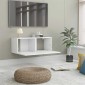 vidaXL Έπιπλο Τηλεόρασης Λευκό 80 x 30 x 30 εκ. από Μοριοσανίδα