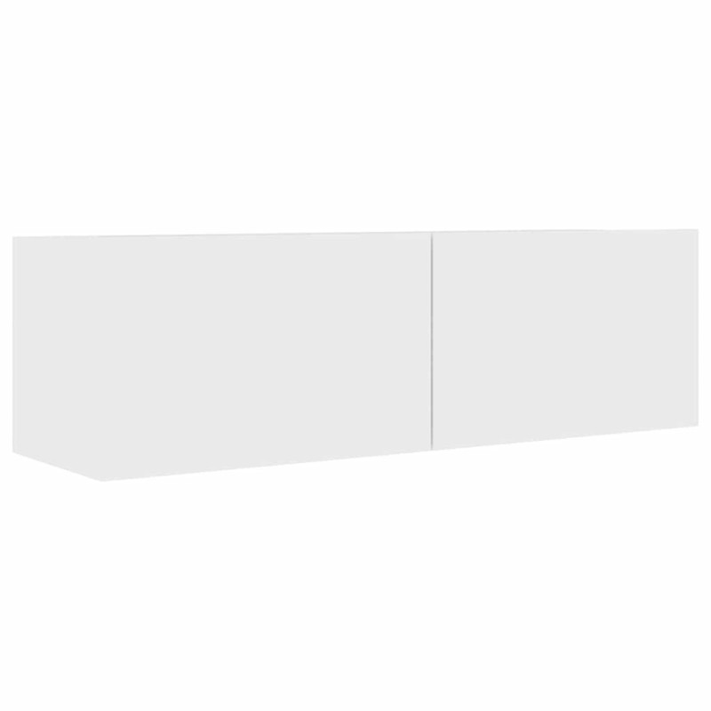 vidaXL Έπιπλο Τηλεόρασης Λευκό 100 x 30 x 30 εκ. από Επεξ. Ξύλο