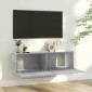 vidaXL Έπιπλο Τηλεόρασης Γκρι Σκυροδέματος 100x30x30 εκ. Μοριοσανίδα