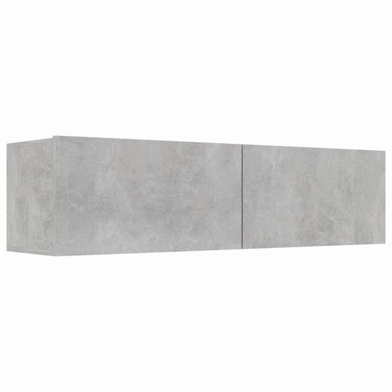 vidaXL Έπιπλο Τηλεόρασης Γκρι Σκυροδέματος 120x30x30εκ. από Επεξ. Ξύλο
