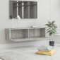 vidaXL Έπιπλο Τηλεόρασης Γκρι Σκυροδέματος 120x30x30 εκ. Μοριοσανίδα