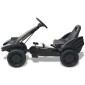 vidaXL Go Kart με Πετάλια με Ρυθμιζόμενο Κάθισμα Μαύρο