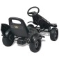vidaXL Go Kart με Πετάλια με Ρυθμιζόμενο Κάθισμα Μαύρο