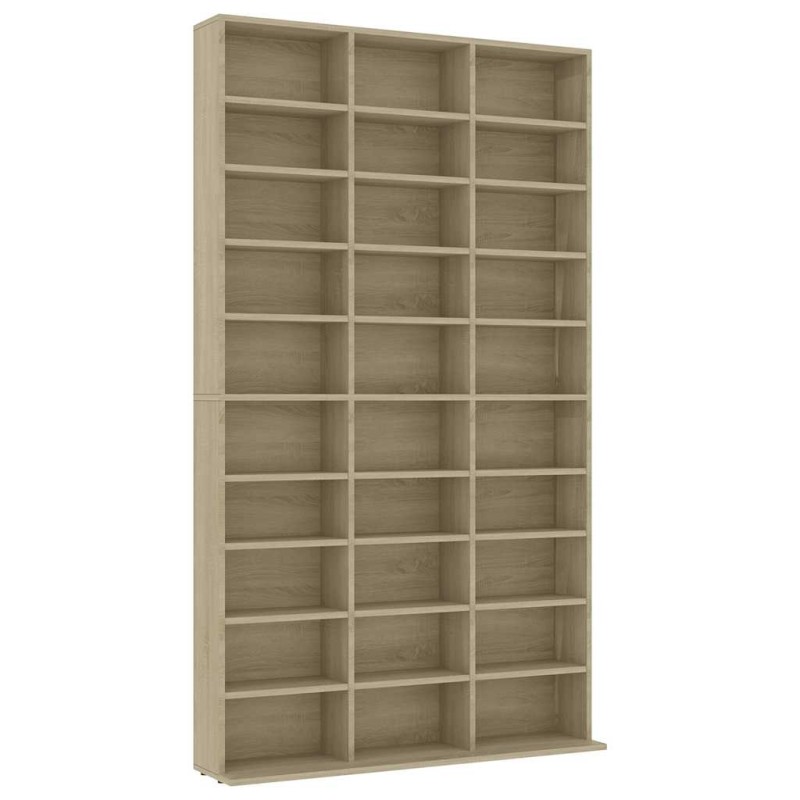 vidaXL Έπιπλο για CD Δρυς 102 x 23 x 177,5 εκ. από Επεξεργασμένο Ξύλο