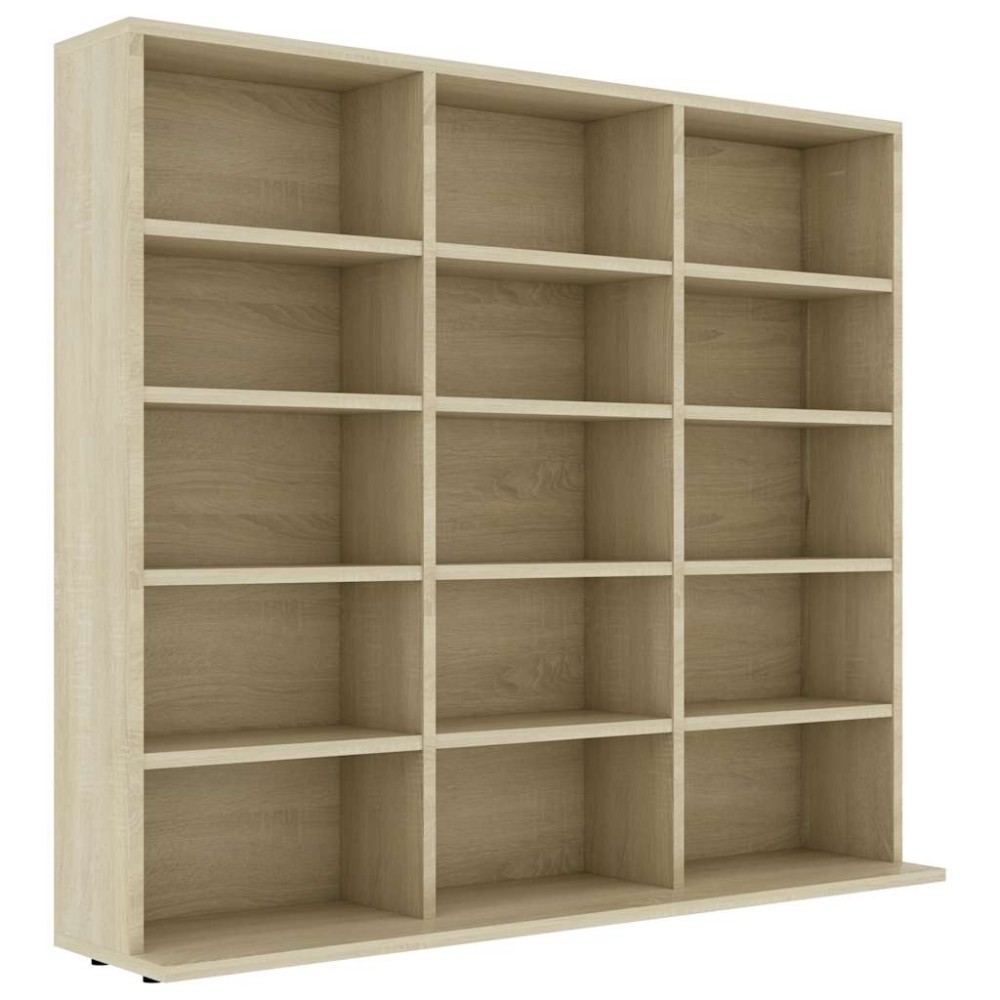 vidaXL Έπιπλο για CD Χρώμα Sonoma Δρυς 100x23x89,5 εκ. από Επεξ. Ξύλο