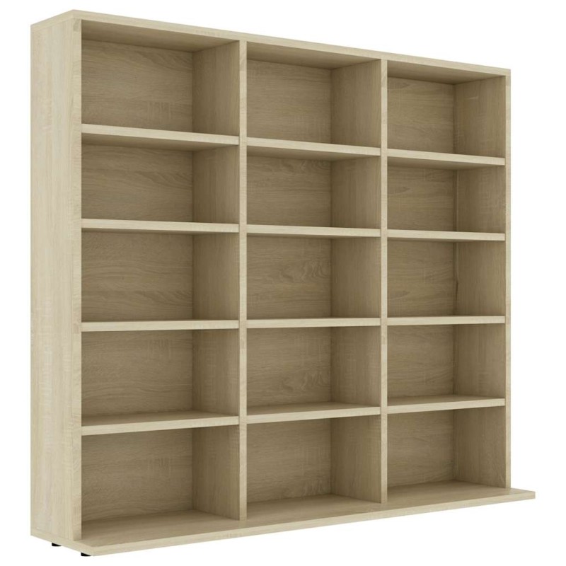 vidaXL Έπιπλο για CD Χρώμα Sonoma Δρυς 100x23x89,5 εκ. από Επεξ. Ξύλο