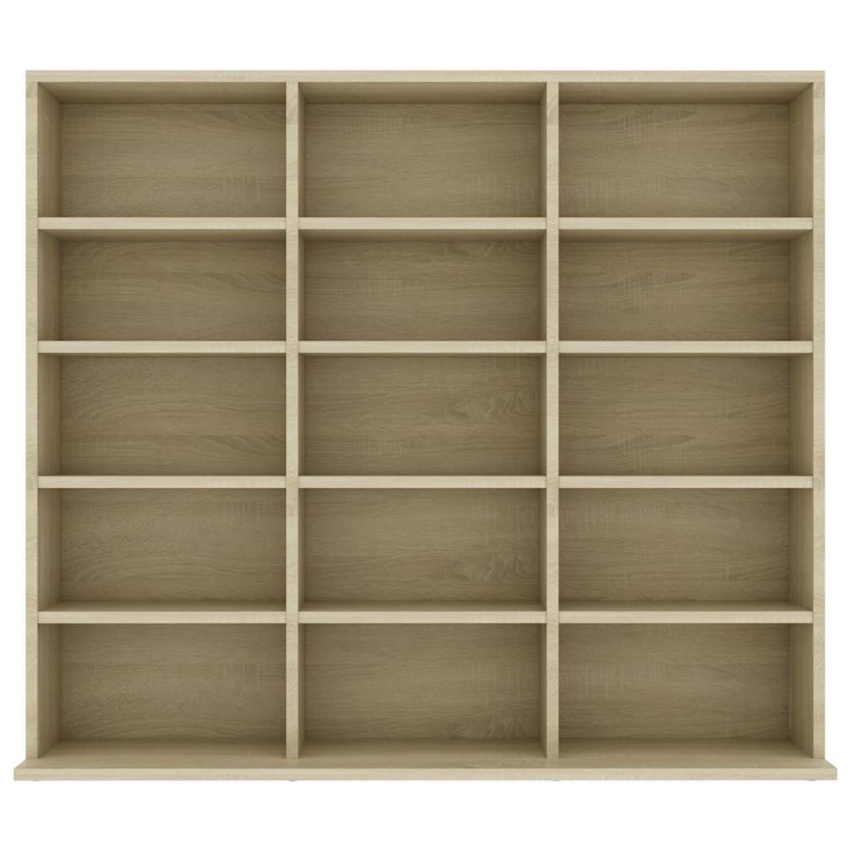 vidaXL Έπιπλο για CD Χρώμα Sonoma Δρυς 102x23x89,5 εκ. από Μοριοσανίδα