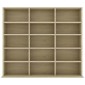 vidaXL Έπιπλο για CD Χρώμα Sonoma Δρυς 102x23x89,5 εκ. από Μοριοσανίδα