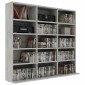 vidaXL Έπιπλο για CD Γκρι του Σκυροδέματος 102x23x89,5 εκ. Μοριοσανίδα