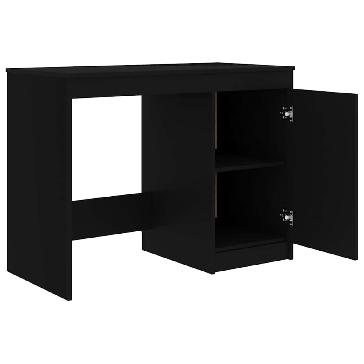 vidaXL Γραφείο Μαύρο 100 x 50 x 76 εκ. από Μοριοσανίδα