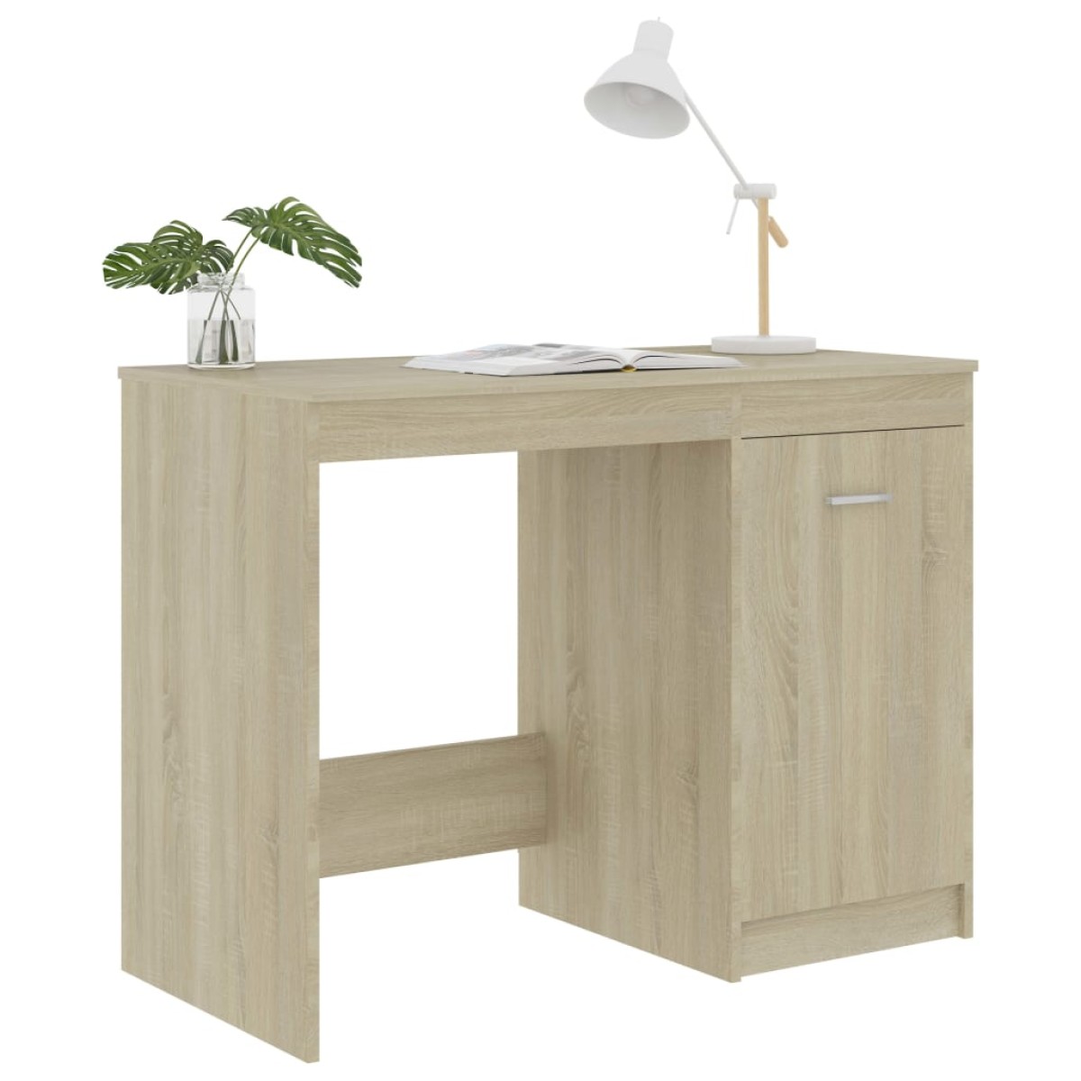 vidaXL Γραφείο Χρώμα Sonoma Δρυς 100 x 50 x 76 εκ. από Μοριοσανίδα