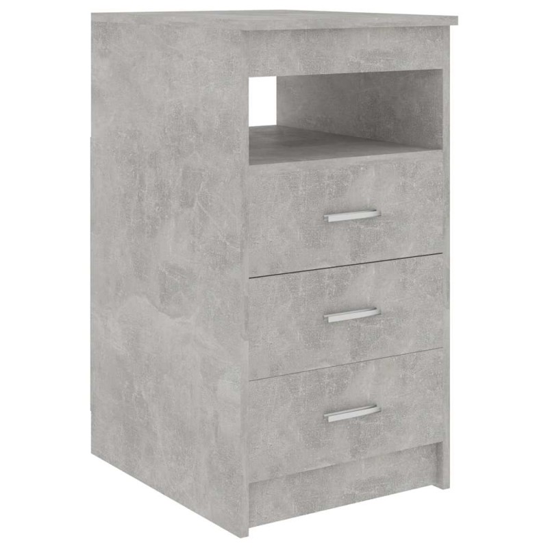 vidaXL Συρταριέρα Γκρι Σκυροδέματος 40x50x76 εκ. Επεξεργασμένο Ξύλο