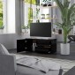 vidaXL Έπιπλο Τηλεόρασης Μαύρο 80 x 34 x 36 εκ. από Μοριοσανίδα