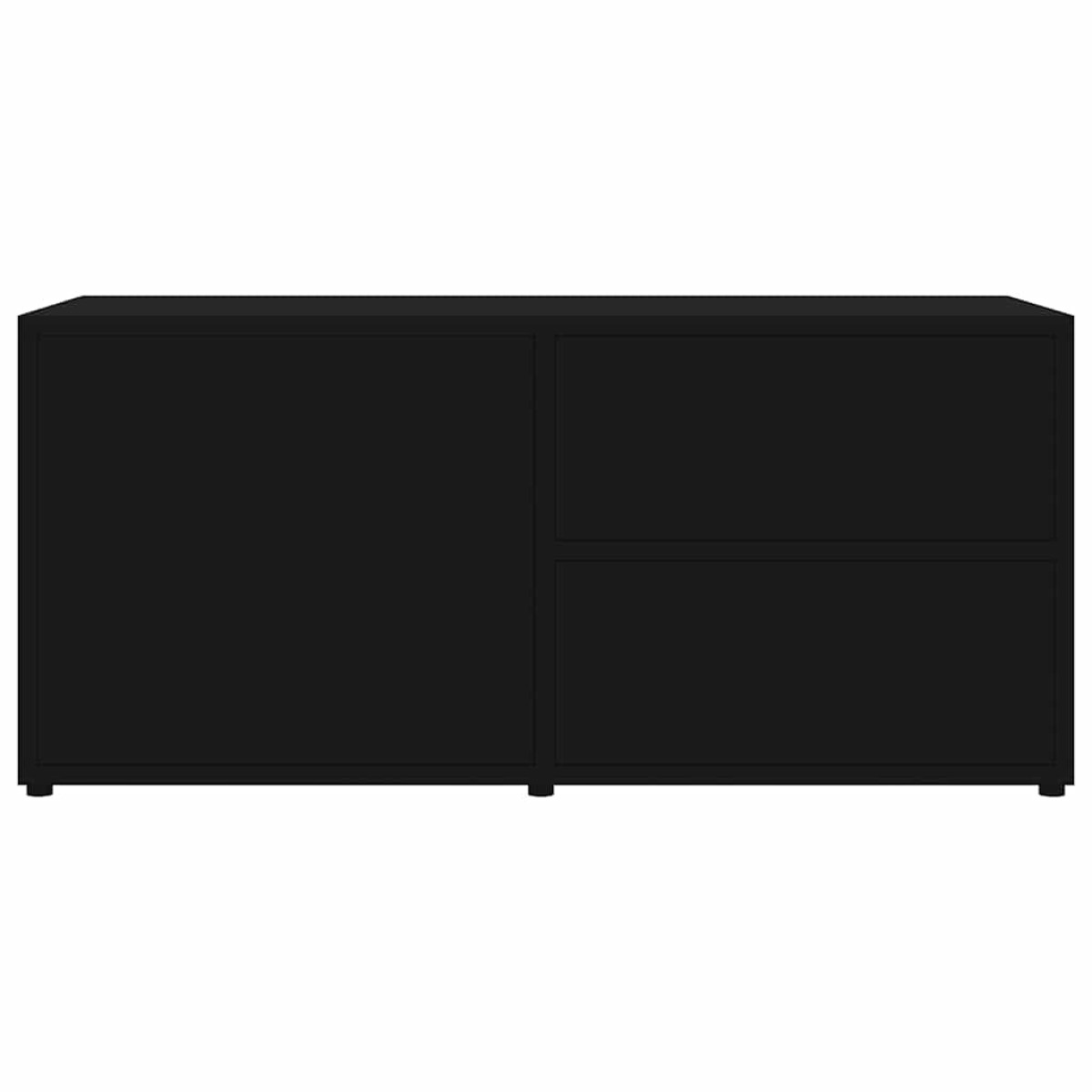 vidaXL Έπιπλο Τηλεόρασης Μαύρο 80 x 34 x 36 εκ. από Μοριοσανίδα