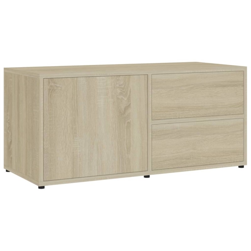 vidaXL Έπιπλο Τηλεόρασης Sonoma Δρυς 80 x 34 x 36 εκ. από Επεξ. Ξύλο