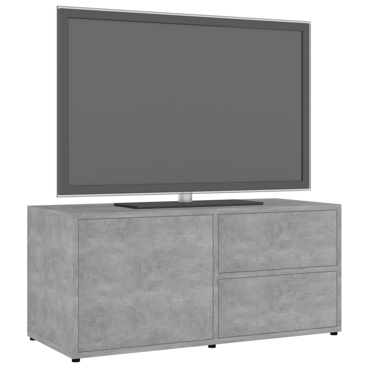 vidaXL Έπιπλο Τηλεόρασης Γκρι Σκυροδέματος 80x34x36 εκ. Μοριοσανίδα