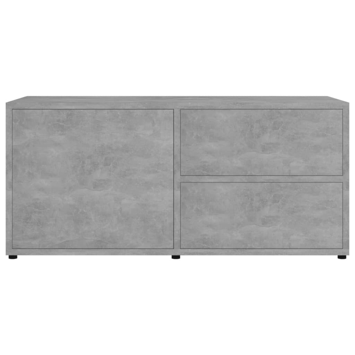 vidaXL Έπιπλο Τηλεόρασης Γκρι Σκυροδέματος 80x34x36 εκ. Μοριοσανίδα