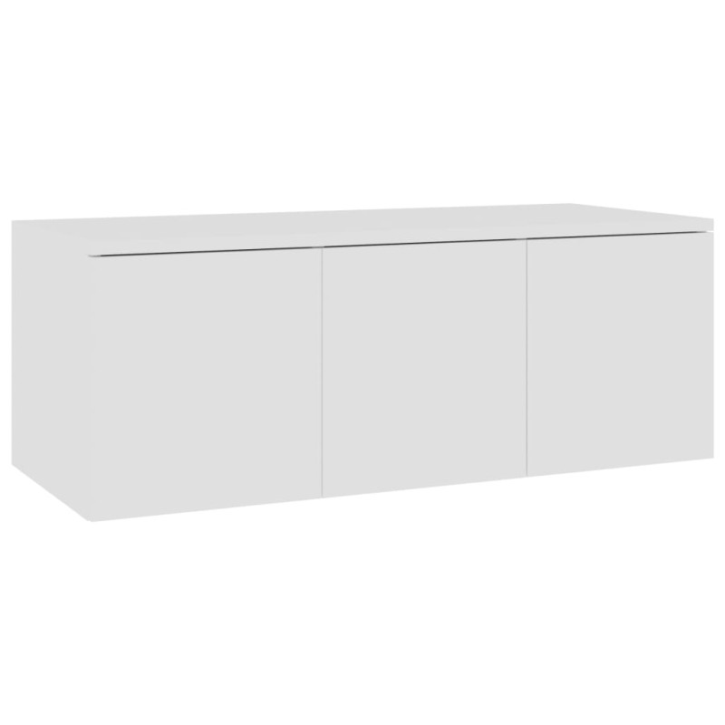 vidaXL Έπιπλο Τηλεόρασης Λευκό 80 x 34 x 30 εκ. από Επεξ. Ξύλο