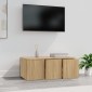 vidaXL Έπιπλο Τηλεόρασης Sonoma Δρυς 80 x 34 x 30 εκ. από Μοριοσανίδα
