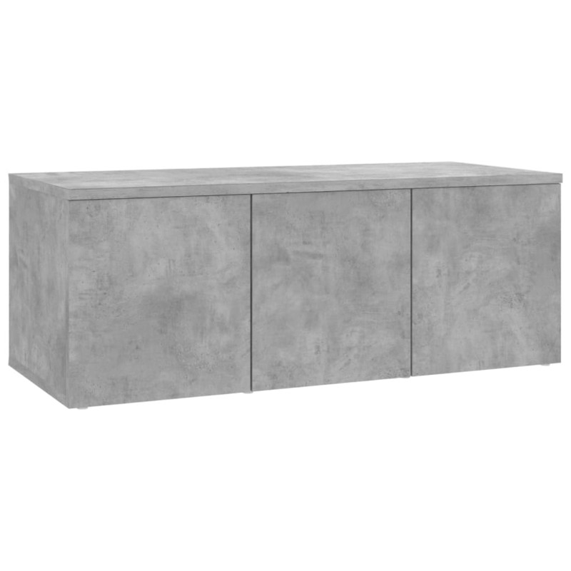 vidaXL Έπιπλο Τηλεόρασης Γκρι Σκυροδέματος 80x34x30 εκ. Επεξ. Ξύλο