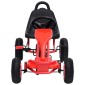 vidaXL Go Kart με Πετάλια και Λάστιχα Πεπιεσμένου Αέρα Κόκκινο