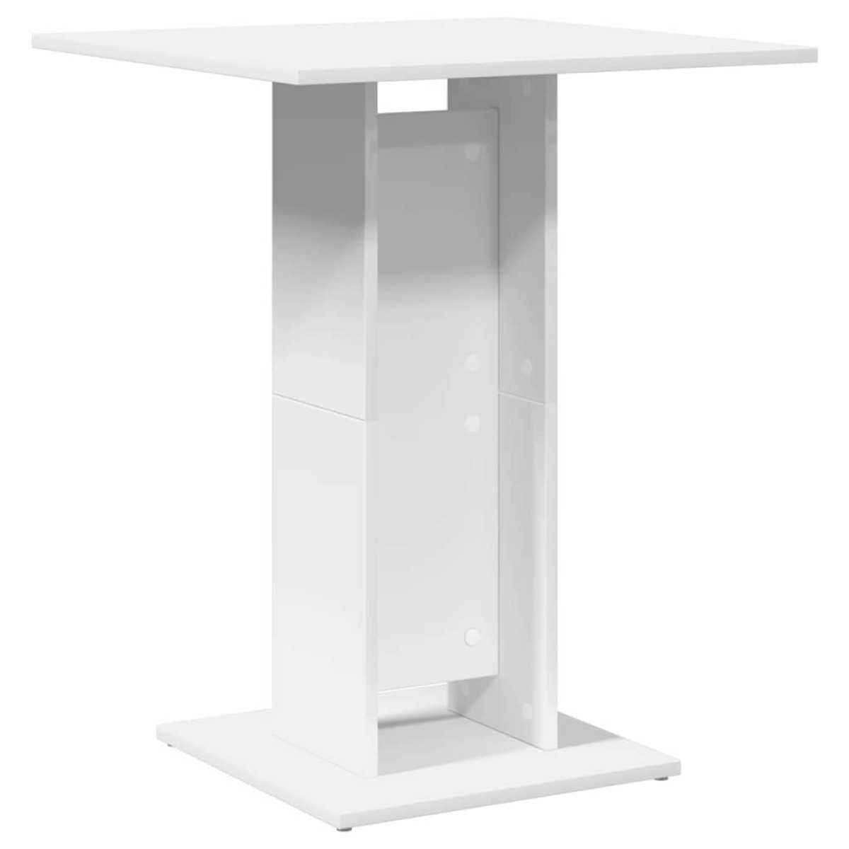 vidaXL Τραπέζι Bistro Λευκό 60 x 60 x 75 εκ. Μοριοσανίδα