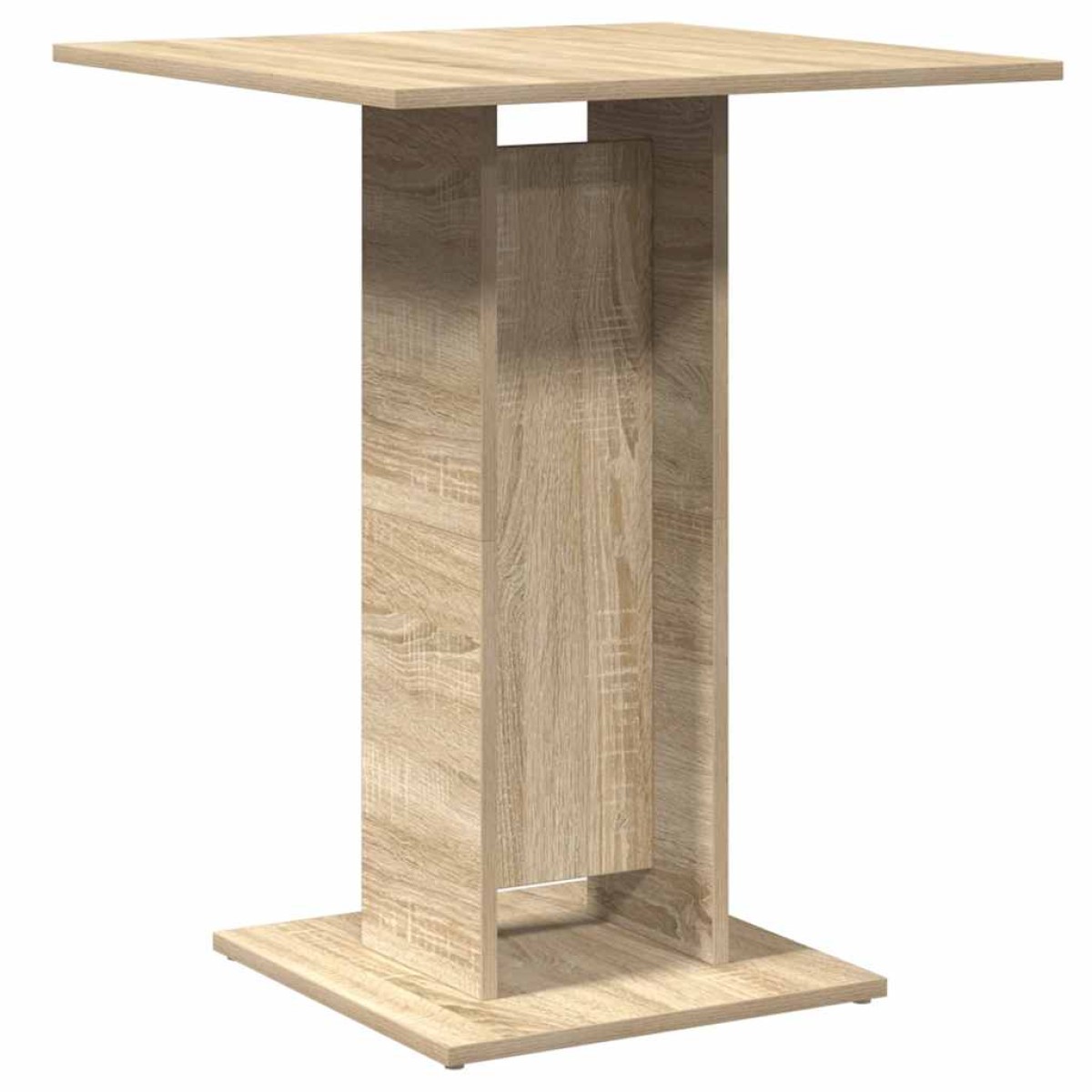 vidaXL Τραπέζι Bistro Χρώμα Sonoma Δρυς 60 x 60 x 75 εκ. Μοριοσανίδα