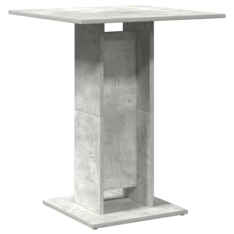 vidaXL Τραπέζι Bistro Γκρι Σκυροδέματος 60 x 60 x 75 εκ. Επεξ. Ξύλο
